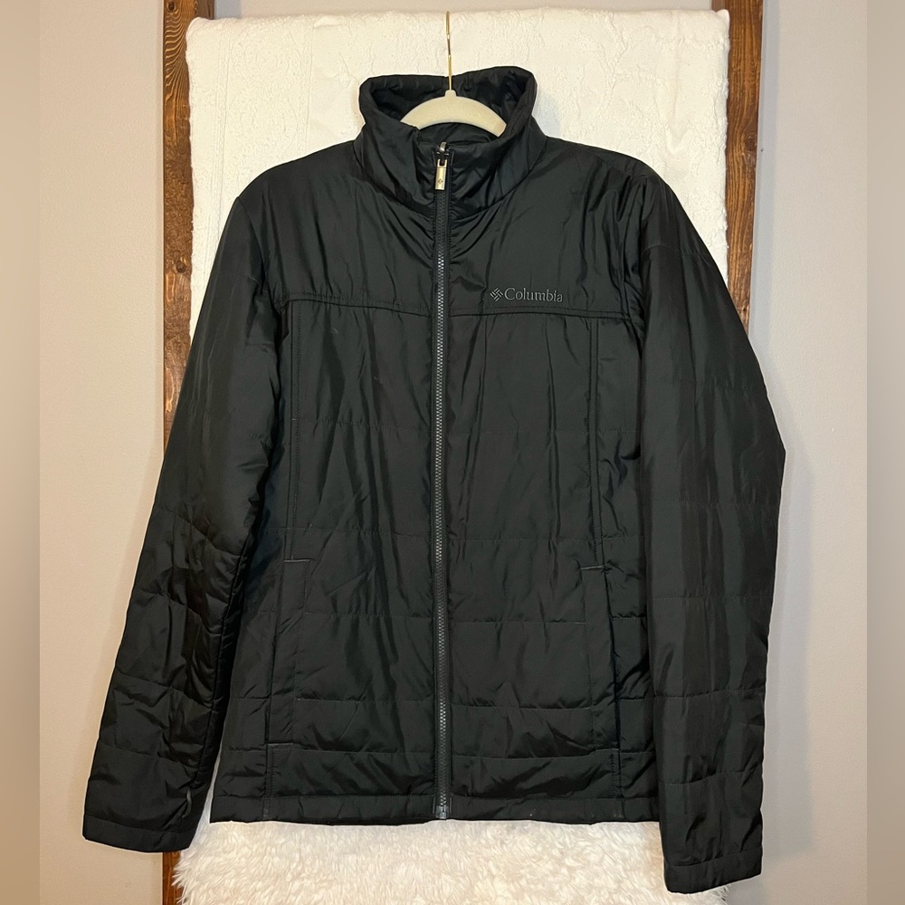 Columbia Men's Small Interchange Omni-Heat Black Puffer Jacket